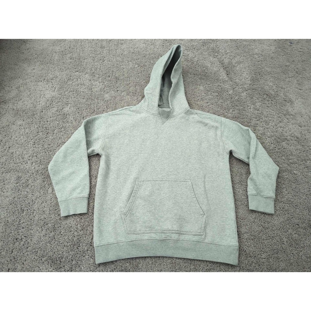 GAP Teen Pullover Hoodie Youth 14-16 Gray Long Sleeve Fleece Pocket